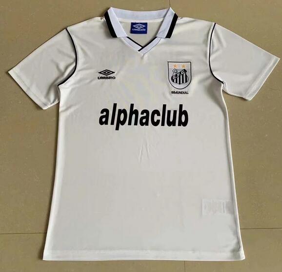 2001 Santos FC Retro Home Kit Soccer Jersey